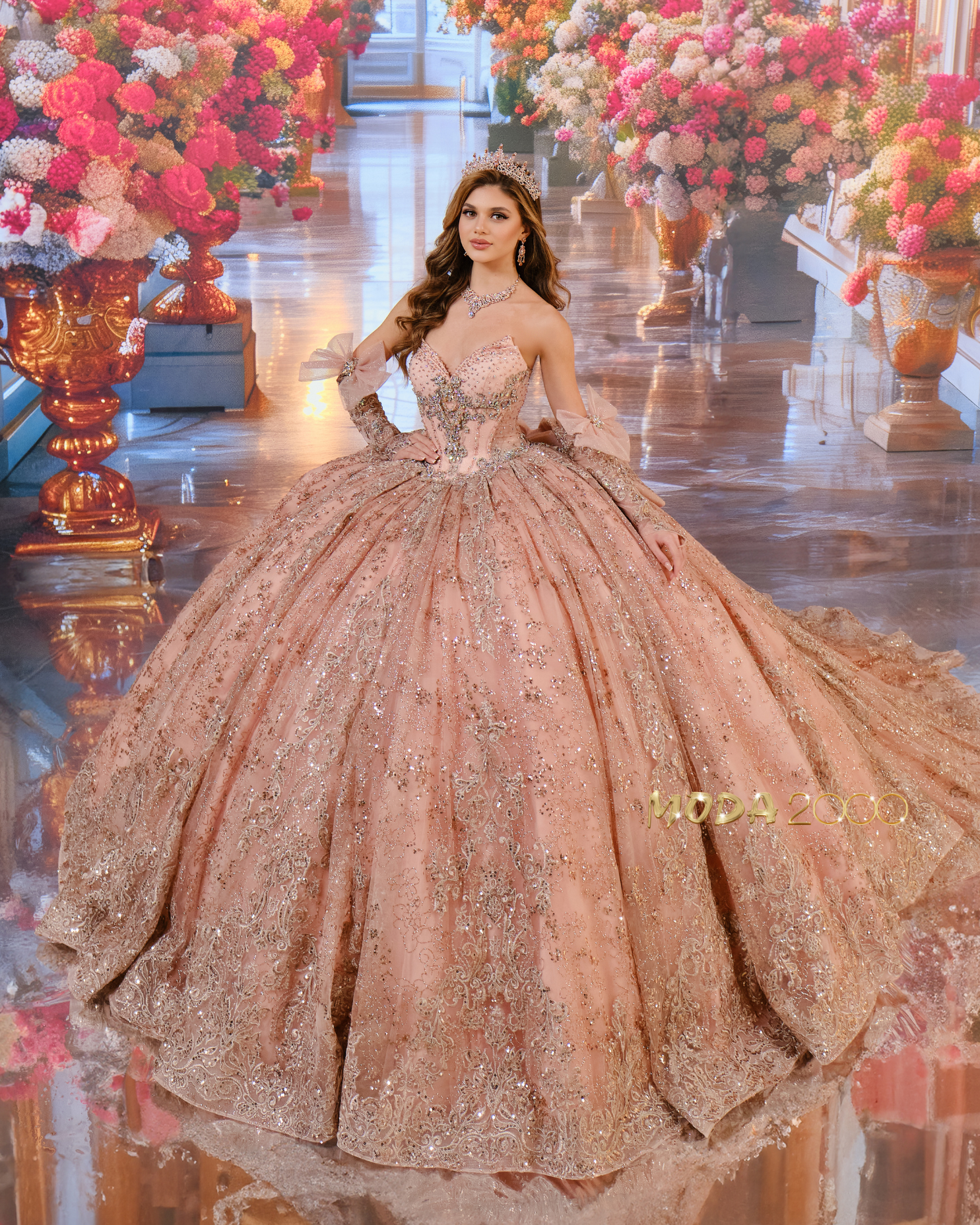 Quinceanera Dresses  Tagged "Red and Gold" Moda 2000 LLC