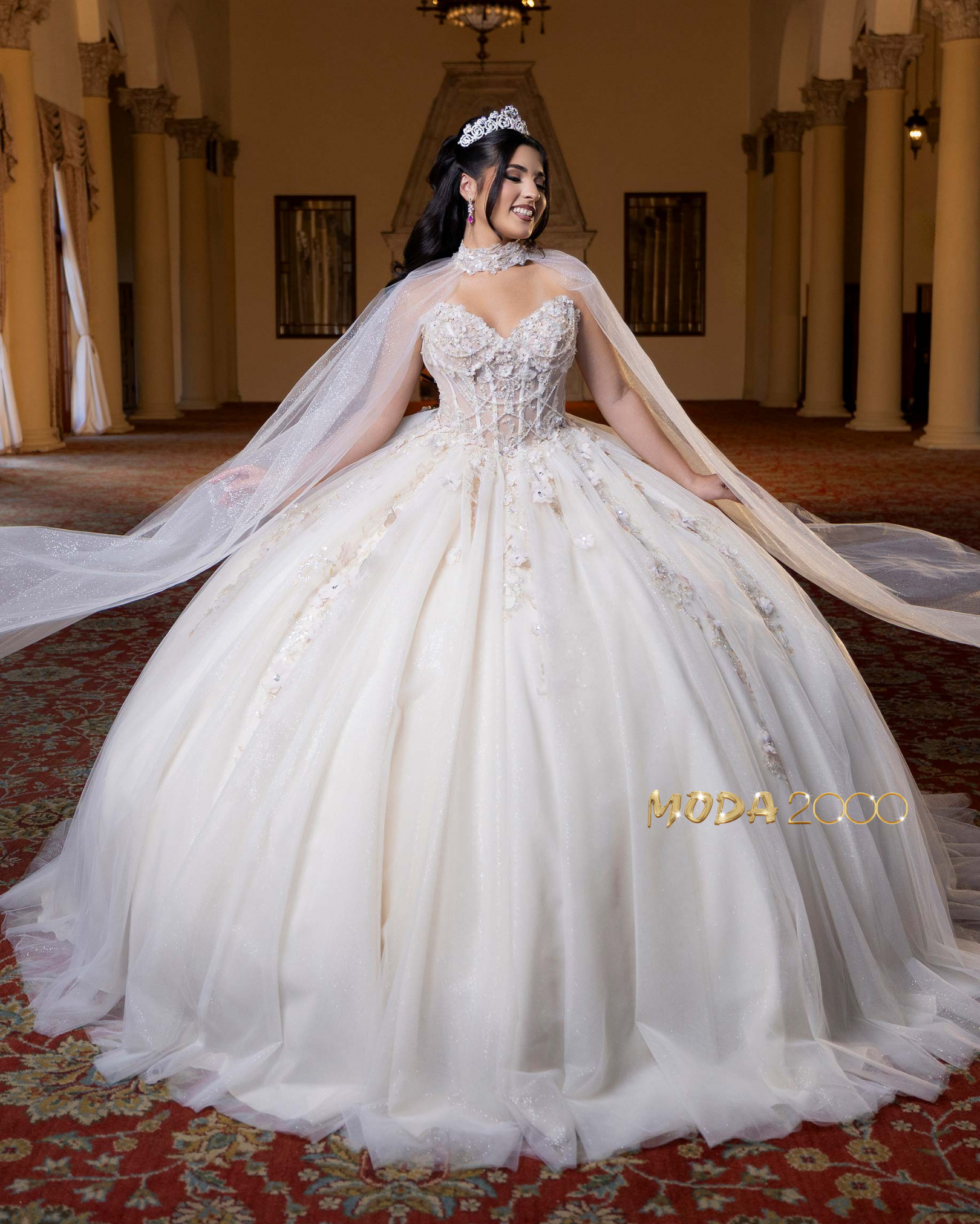 Quinceanera Dresses  Tagged "Ivory and Champagne" Moda 2000 LLC