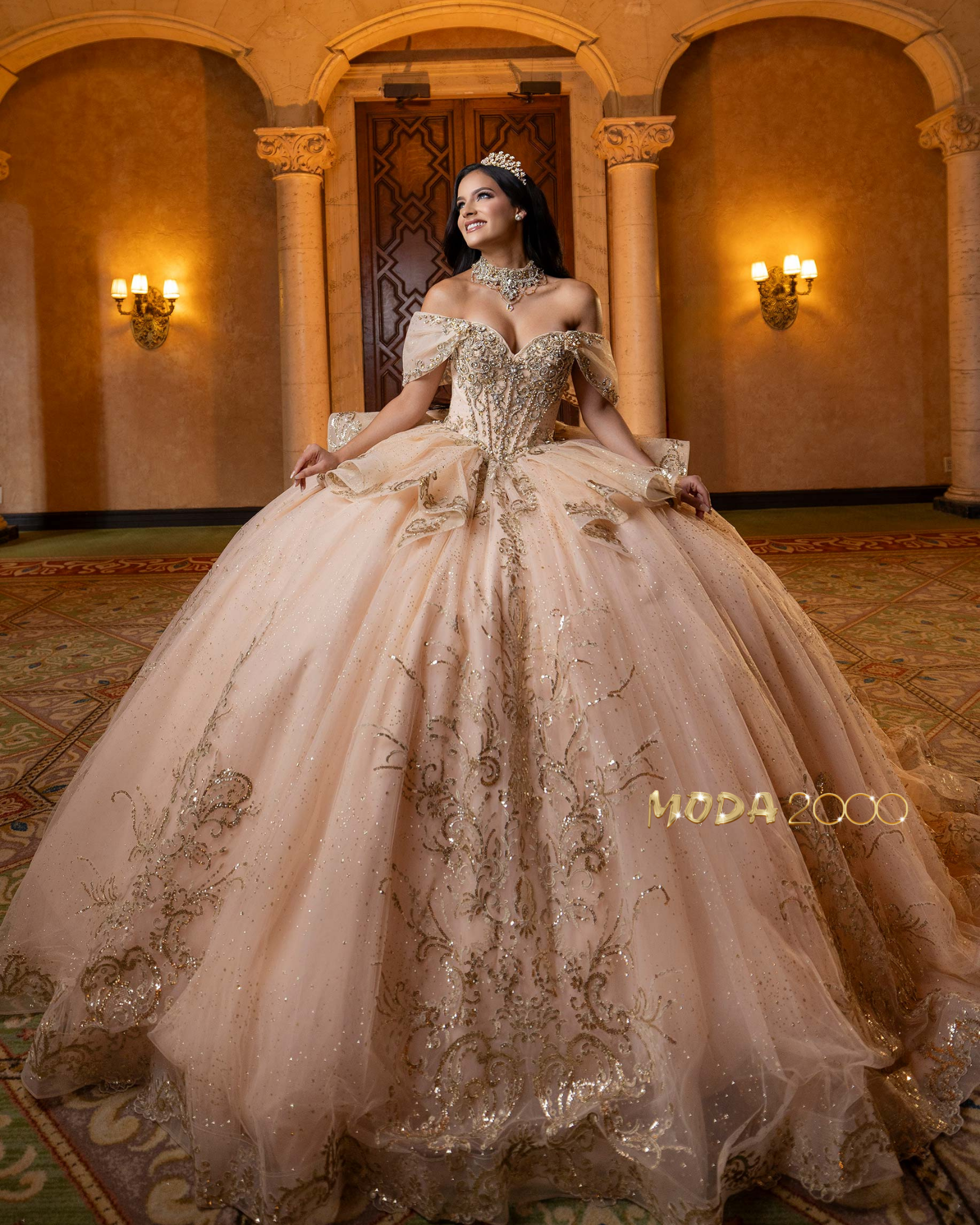 Quinceanera Dresses  Tagged "Royal and Gold" Moda 2000 LLC
