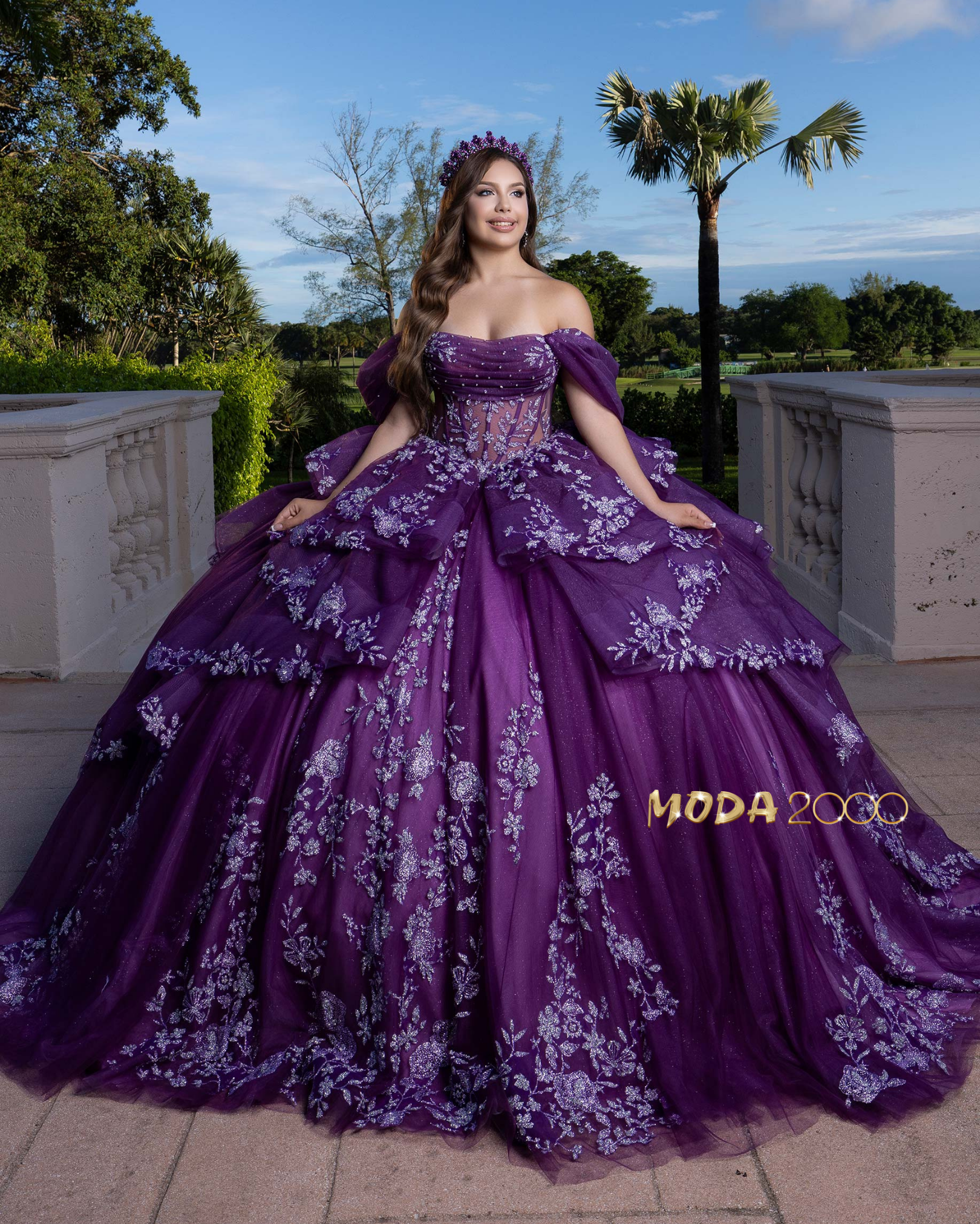 moda 2000 purple dresses Moda 2000 Quinceanera Dresses Purple