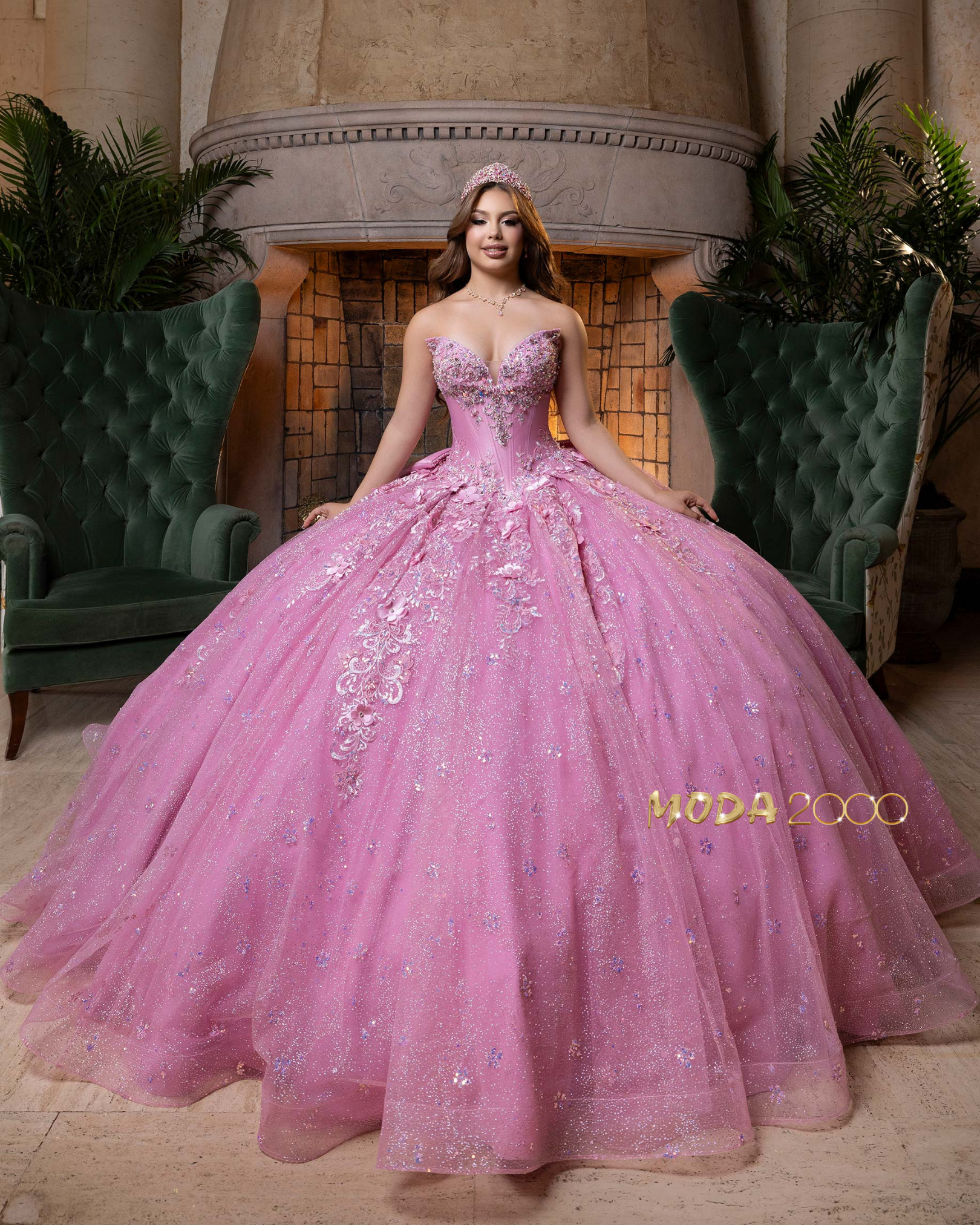 open lace back dress Dusty Rose 3D Flower Lace Ball Gown Quince Dress with Off-the-Shoulder –  Viniodress