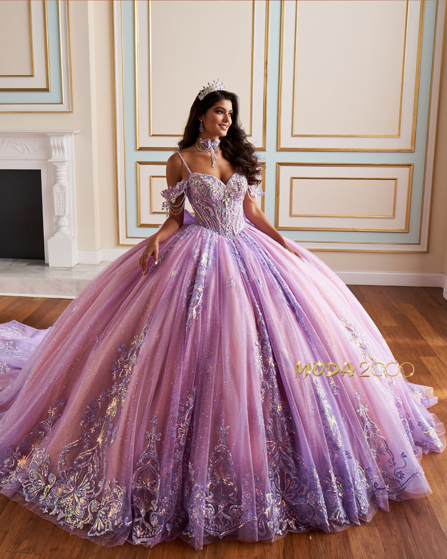Quinceanera Dresses  Tagged "Ivory and Gold" Moda 2000 LLC