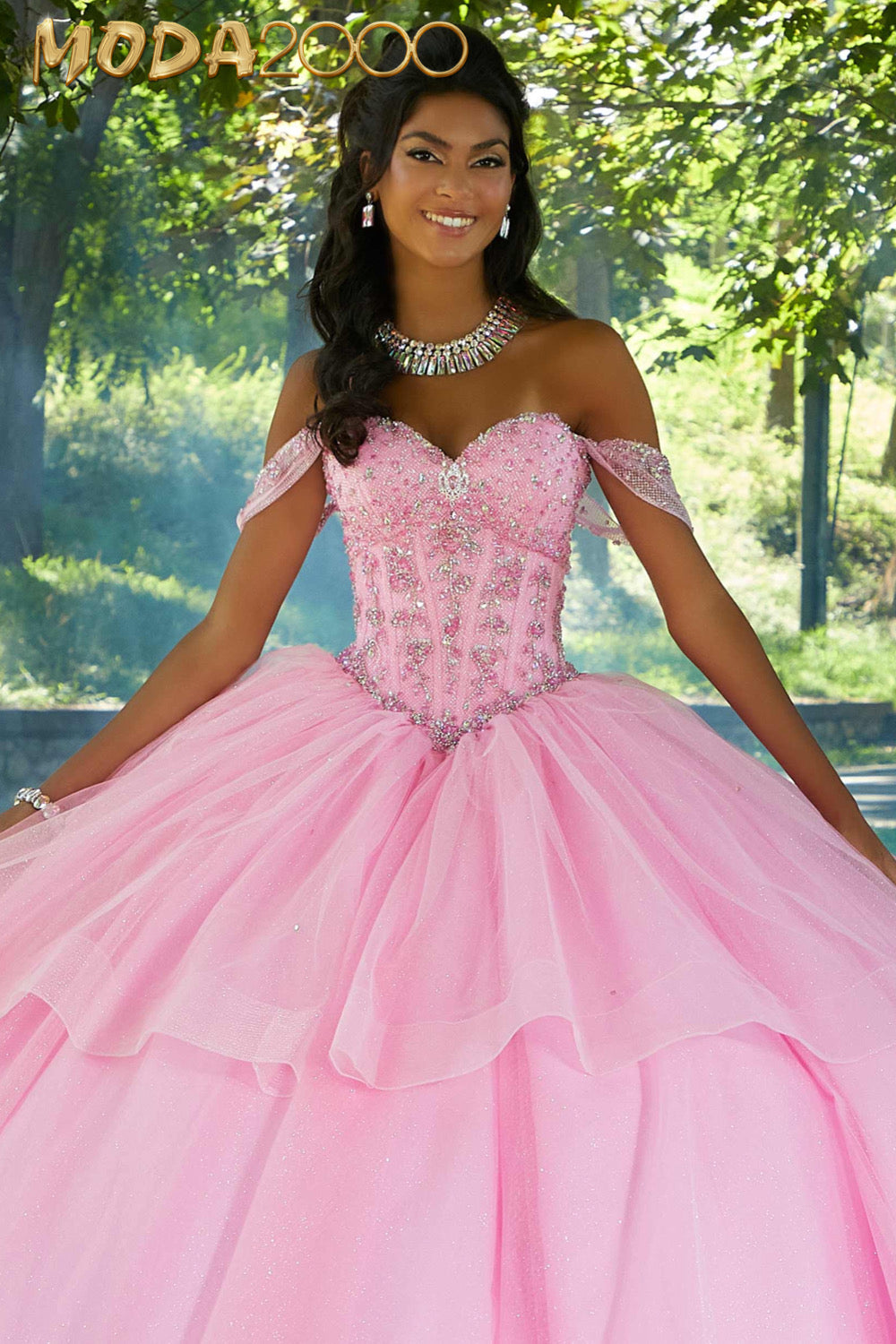 M2K89449| Rhinestone and Crystal Beaded Corset Bodice Quinceañera Dres – Moda 2000 LLC M2K89449| Rhinestone and Crystal Beaded Corset Bodice Quinceañera Dres – Moda 2000 LLC