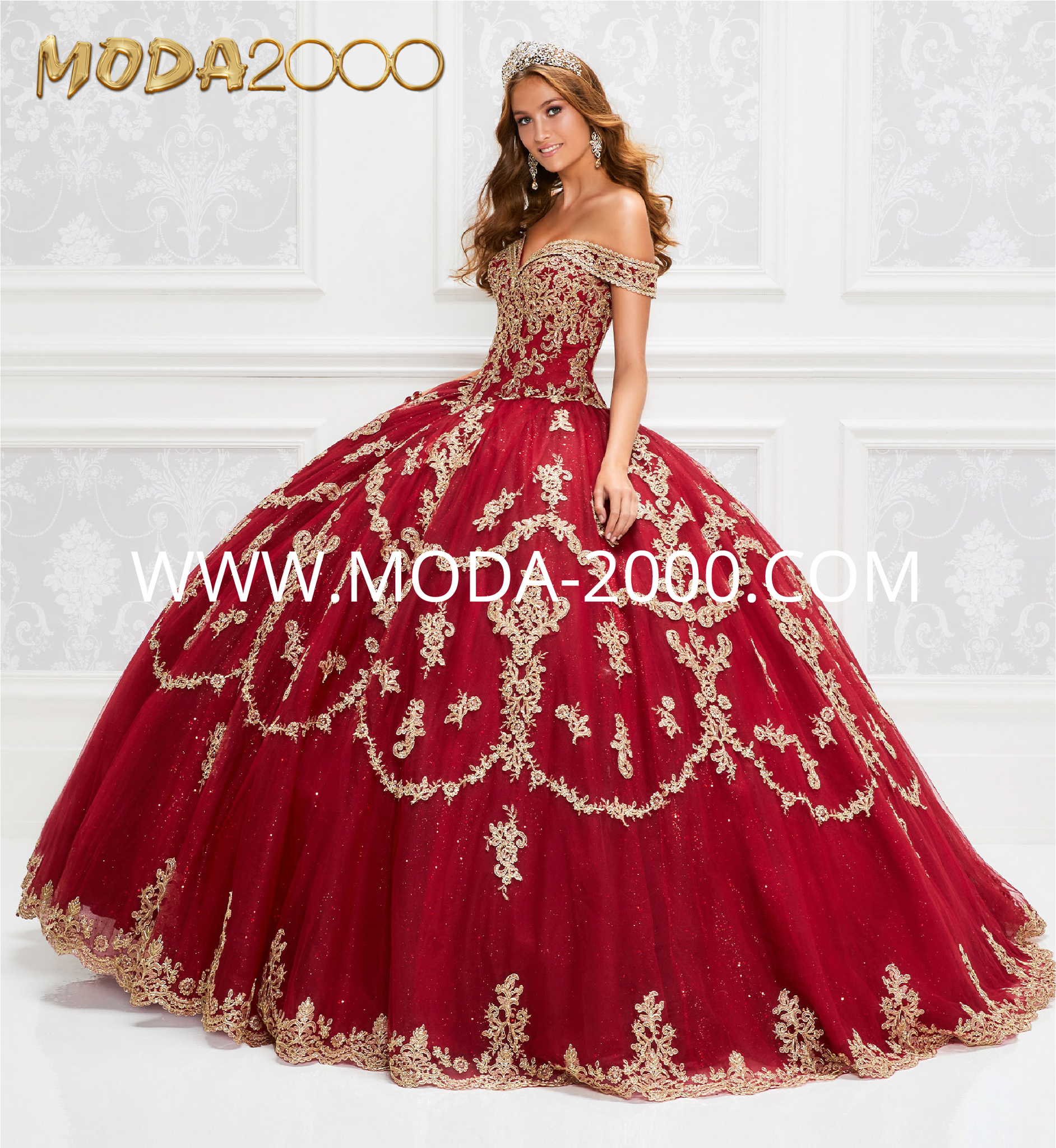 Wine red and gold quinceanera deals dresses