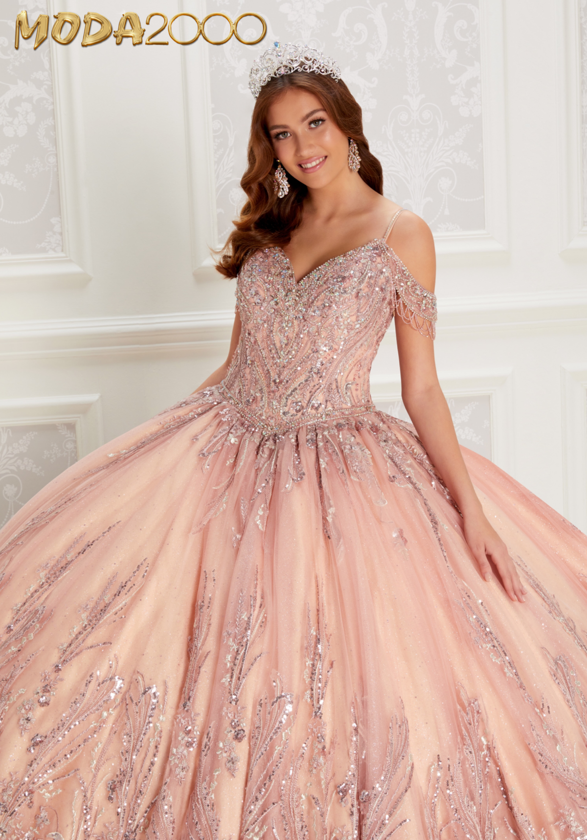 Moda 2000 rose gold clearance dress