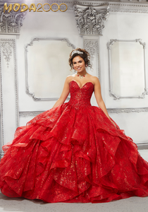 Gold and red clearance quinceanera dresses