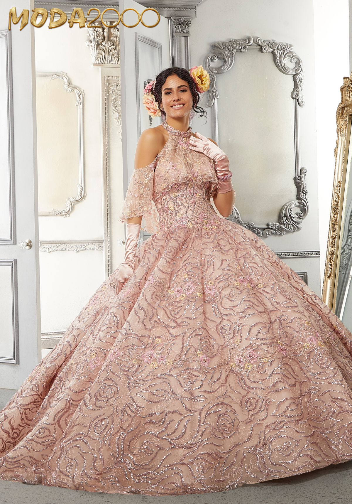 Rose clearance quinceanera dresses