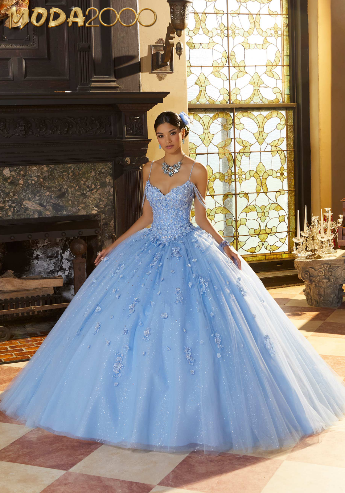 Vestido de quince años bahama blue xl - Cód.14464 - Portal de Bodas y  Eventos