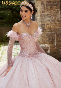 Pearl pink quinceanera shop dresses