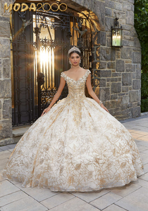 21+ Champagne Quinceanera Dresses