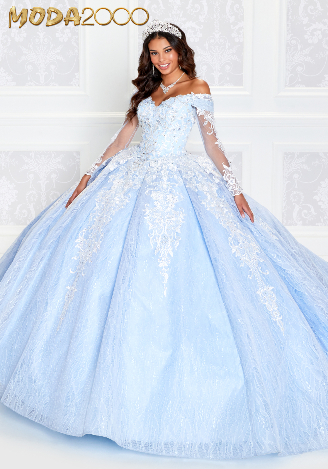 Quinceanera dresses sky 2024 blue