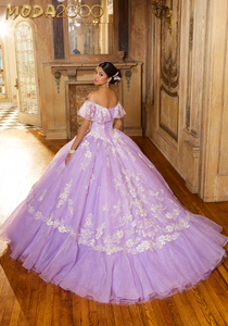 Light purple 2024 dress for quinceanera