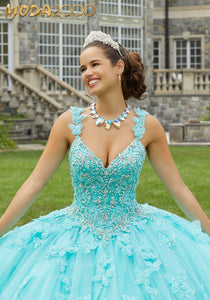 M2K34084 |  Three-Dimensional Butterfly and Embroidered Quinceañera Dress