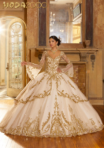 M2K60156 | Sequin Appliquéd Quinceañera Dress