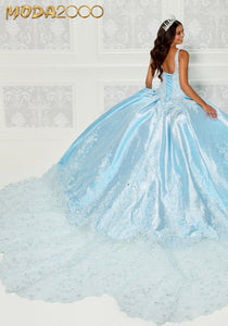 M2K30081 l Metallic Jaquard Quinceañera Dress